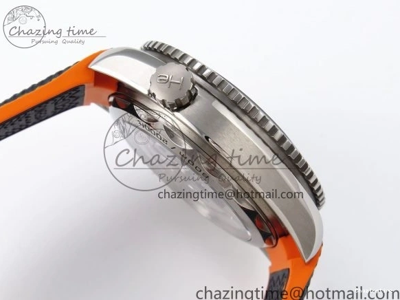 0311 Comfortable Planet Ocean 43.5mm SS VSF 1:1 Best Edition Black Orange Bezel Gray Dial on Nylon Strap A8900 Super Clone V 7730